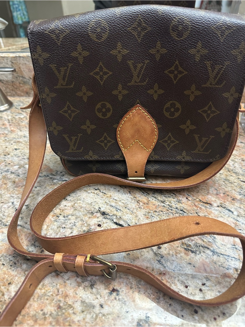 Louis Vuitton Monogram Small Crossbody — Dark Brown & Tan